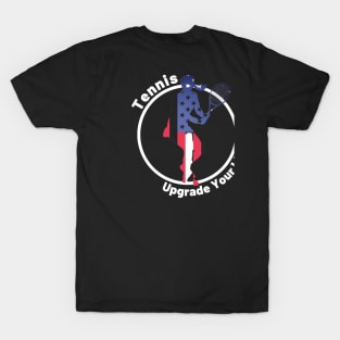 US Open Tennis USA Flag Silhouette T-Shirt